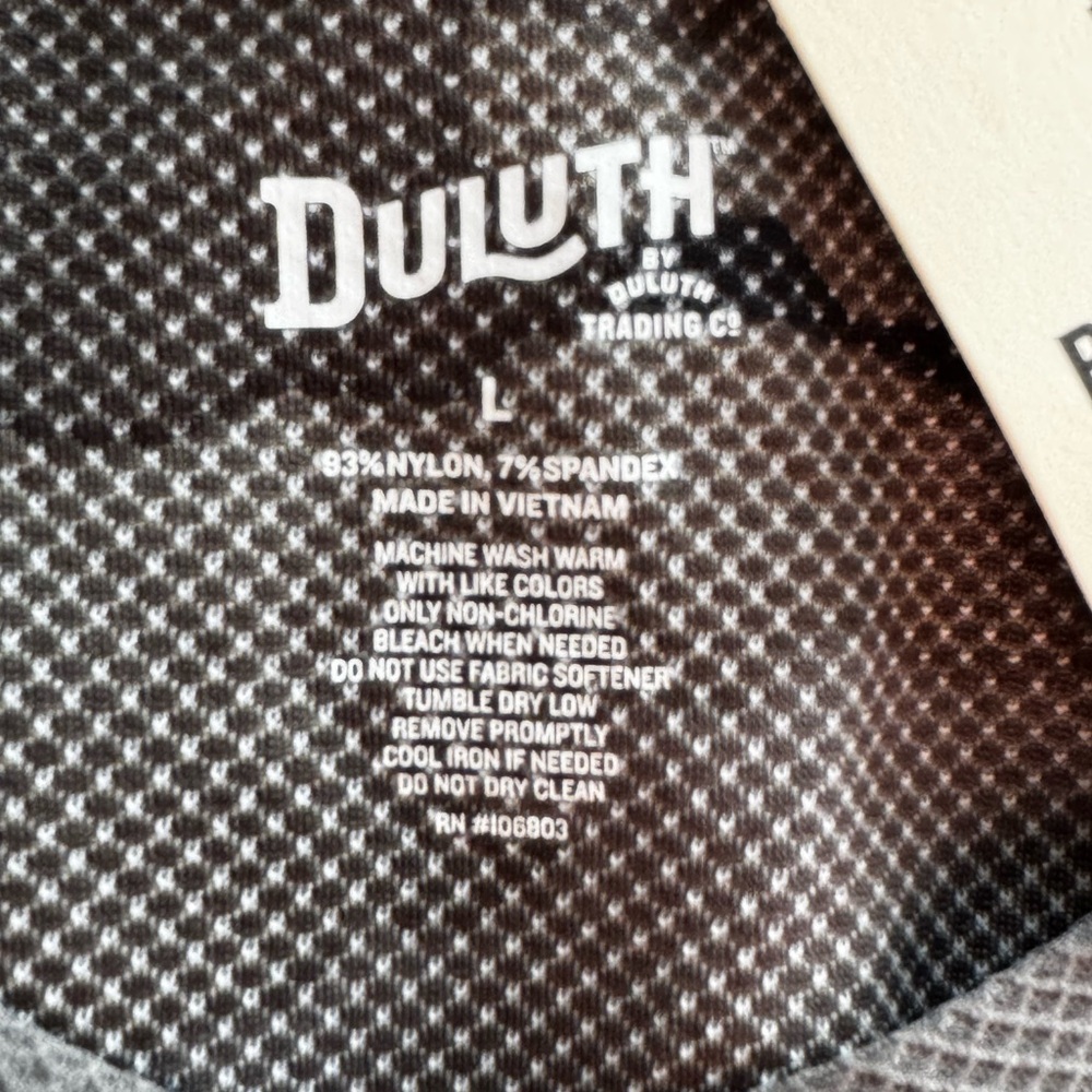 NWT - Duluth Trading Co Buck Naked Base Layer - Dark Gray - Picture 4 of 9